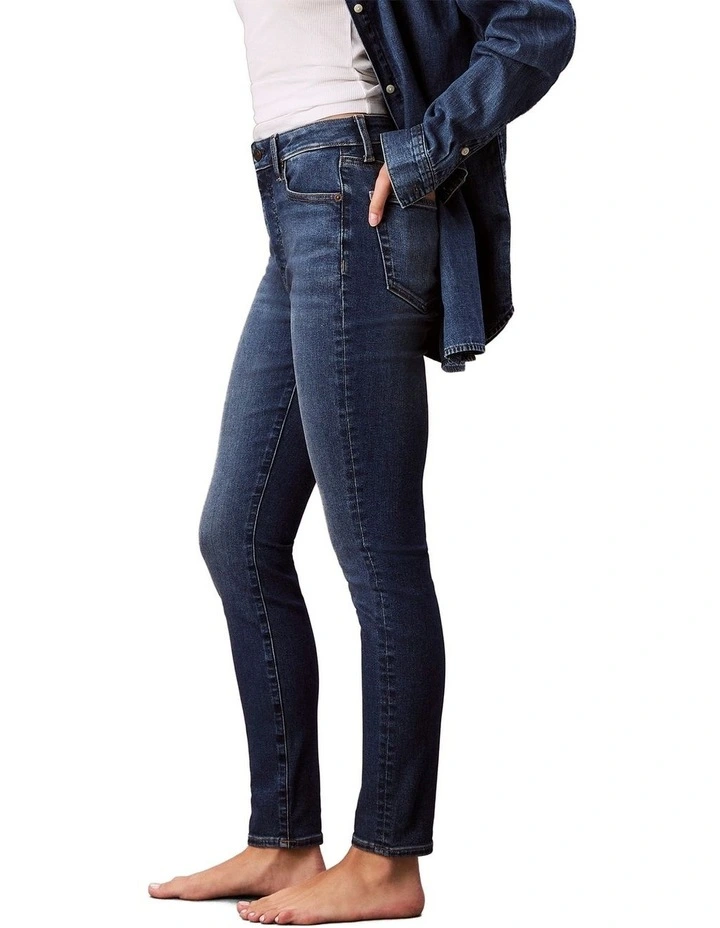 High Rise Skinny Jeans in Midtown Blue image 3