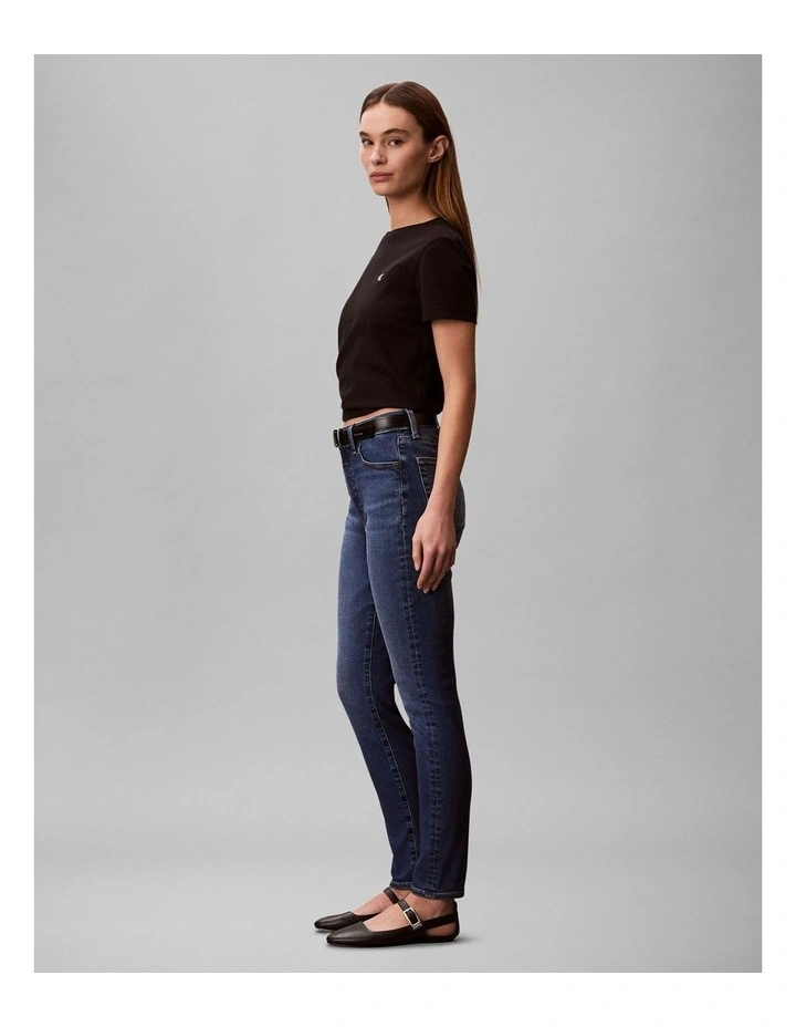 High Rise Skinny Jeans in Midtown Blue image 3