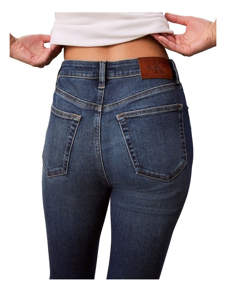 High Rise Skinny Jeans in Midtown Blue image 5