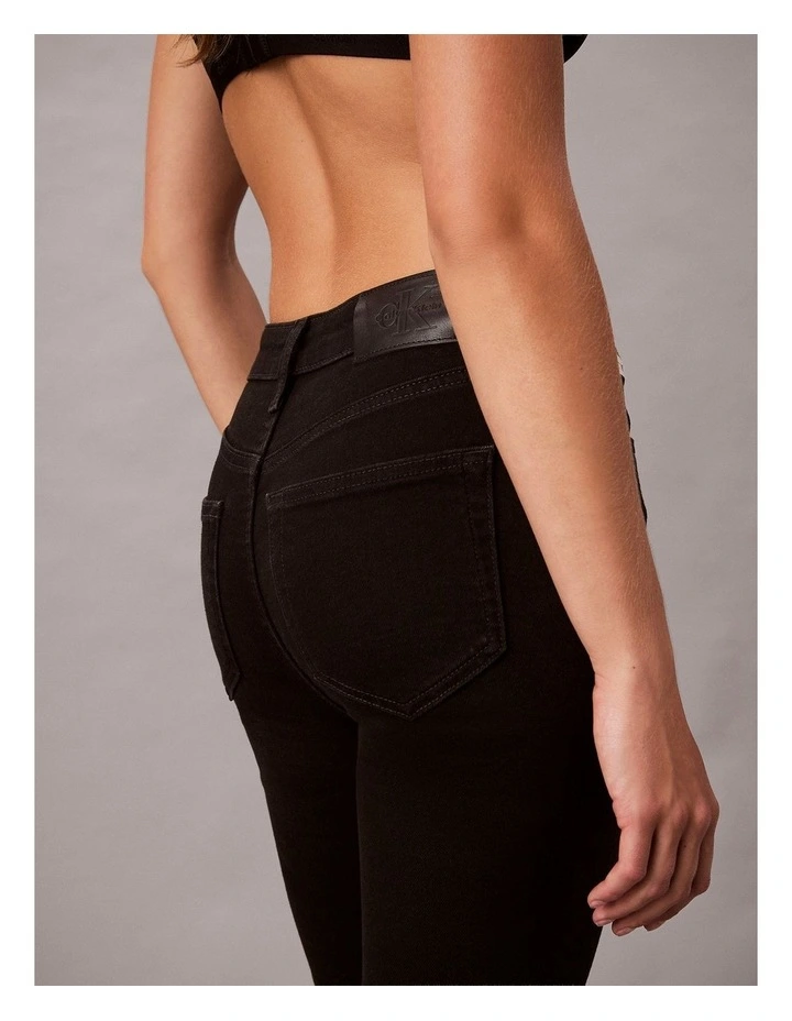 High Rise Flare Jean in CK Classic Black image 2