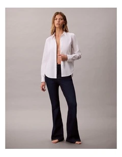 High Rise Flare Jean in Blue Orbit