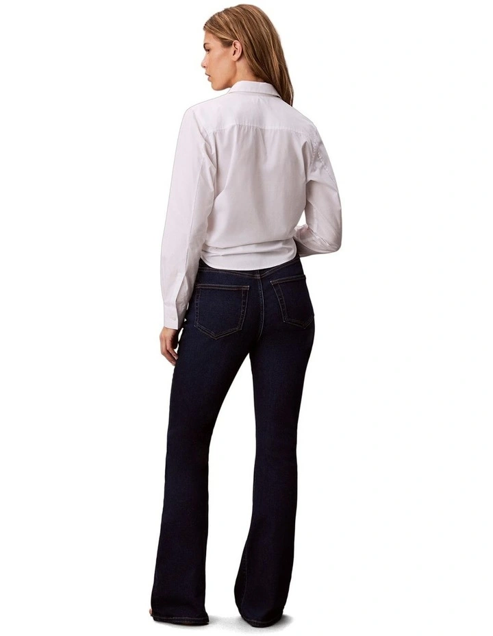 High Rise Flare Jean in Blue image 2