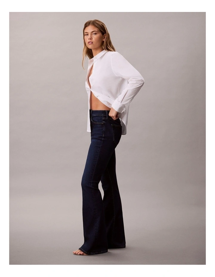 High Rise Flare Jean in Blue Orbit image 3