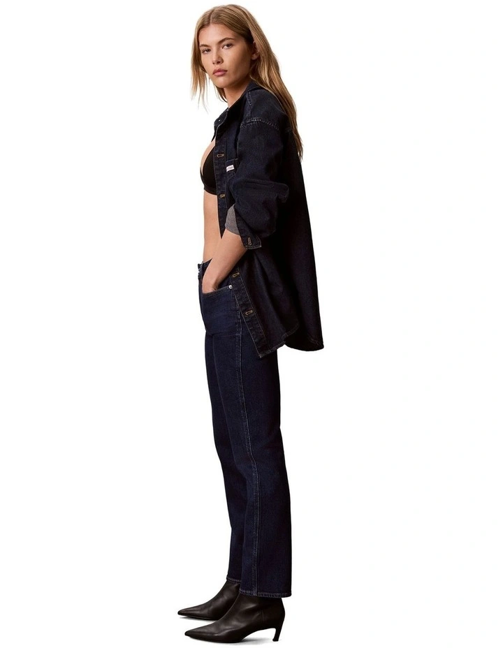 The Archive High Rise Slim Jeans in Blue image 3