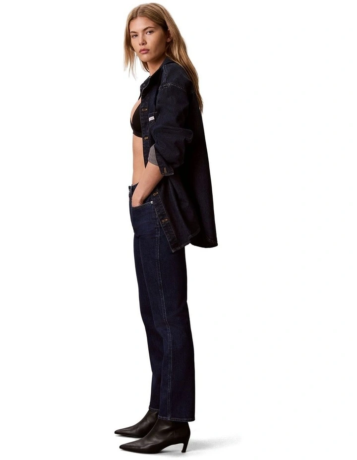 The Archive High Rise Slim Jeans in Blue image 3