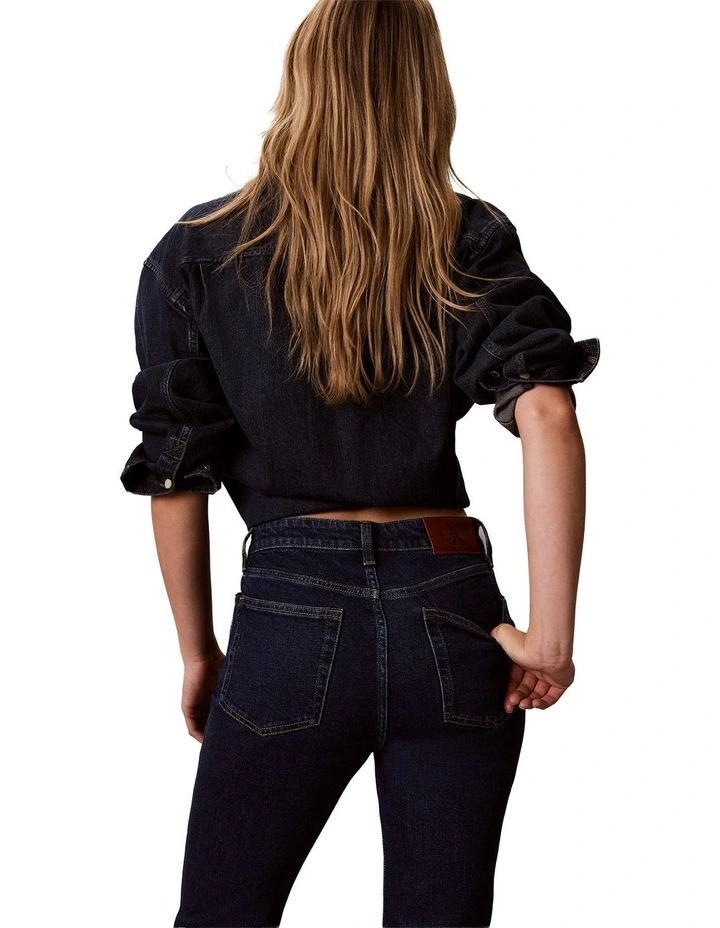 The Archive High Rise Slim Jeans in Blue image 4