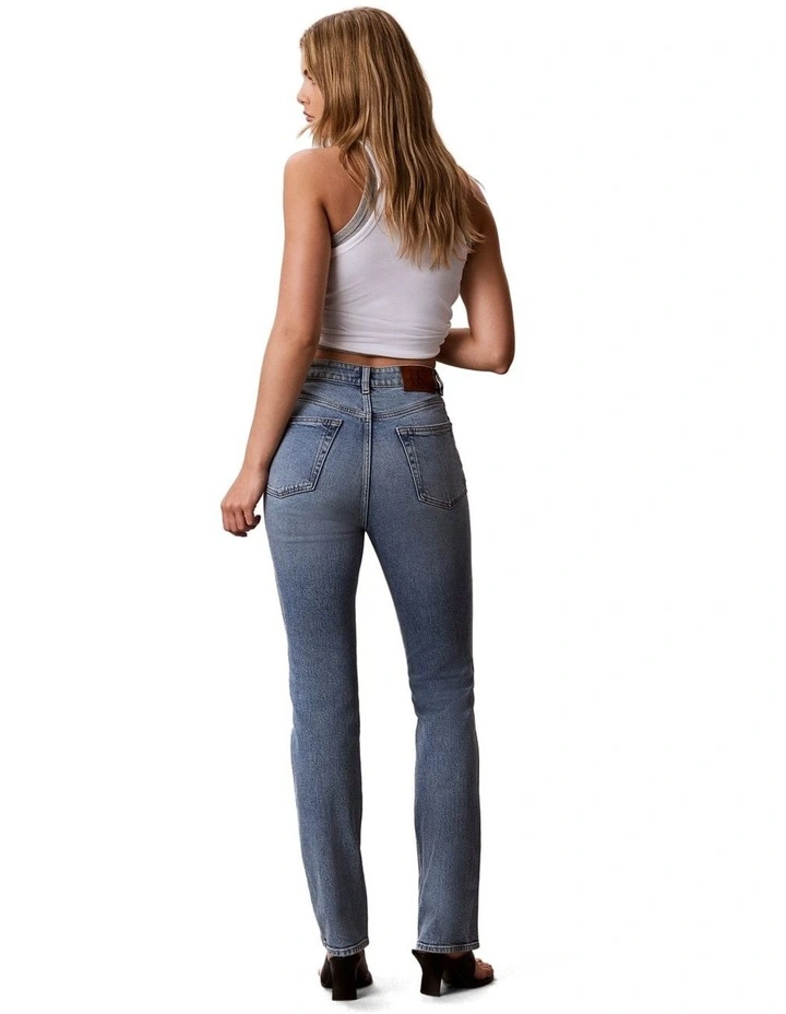 The Archive High Rise Slim Jean in Blue image 2