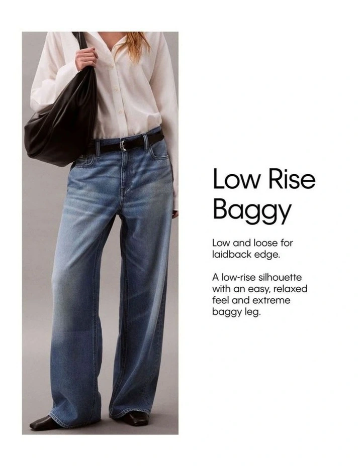 Low Rise Baggy Jean in Blue image 7