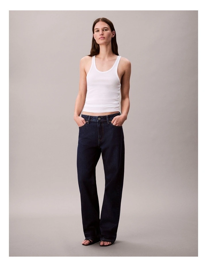 Signature 90's Straight Jeans in True Indigo image 1