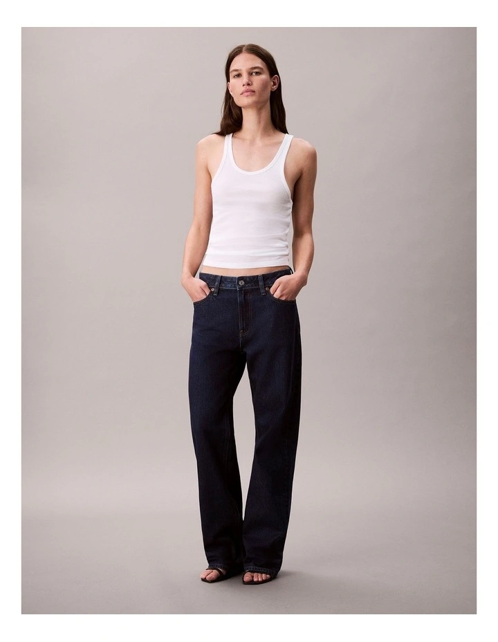 Signature 90's Straight Jeans in True Indigo image 1