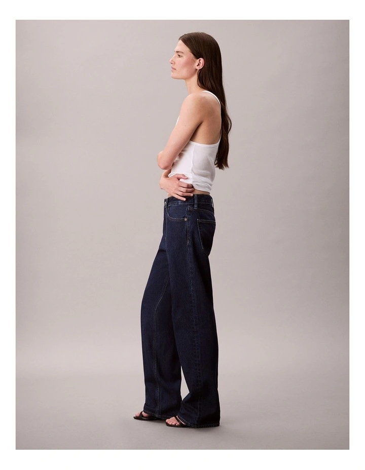 Signature 90's Straight Jeans in True Indigo image 3