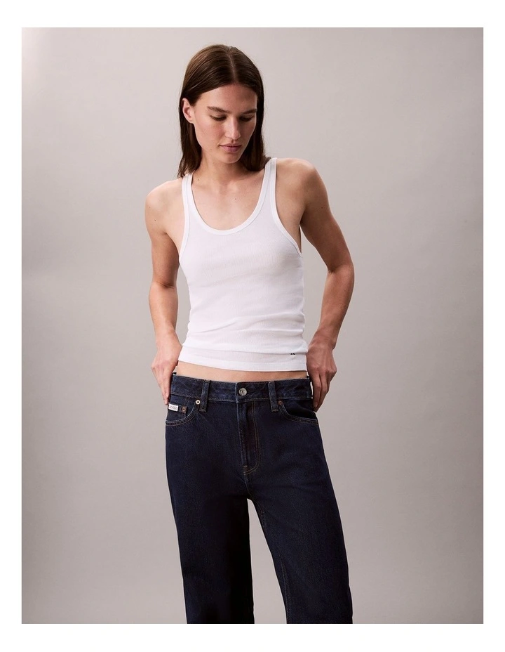 Signature 90's Straight Jeans in True Indigo image 4
