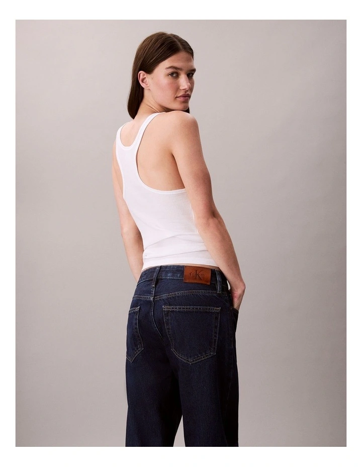 Signature 90's Straight Jeans in True Indigo image 5