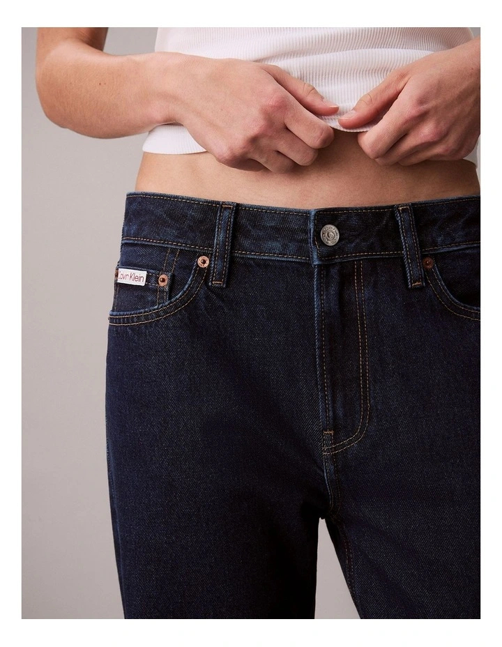 Signature 90's Straight Jeans in True Indigo image 6