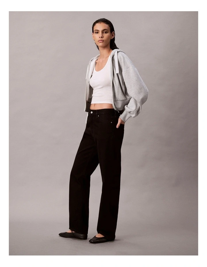 Signature 90's Straight Jeans in Soft Black image 3