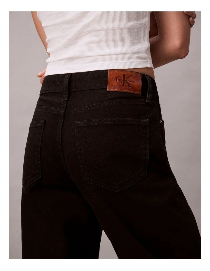 Signature 90's Straight Jeans in Soft Black image 5