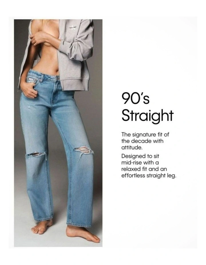 Signature 90's Straight Jeans in Soft Black image 6