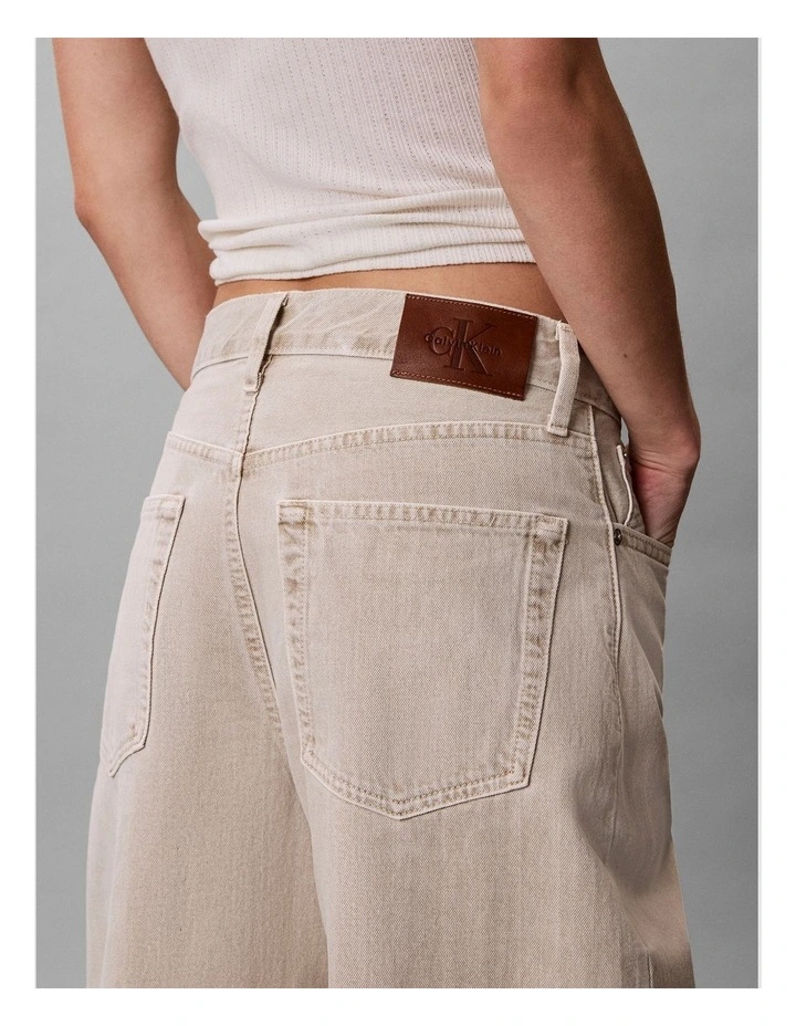 Barrel Jeans in Marbled Bone image 6