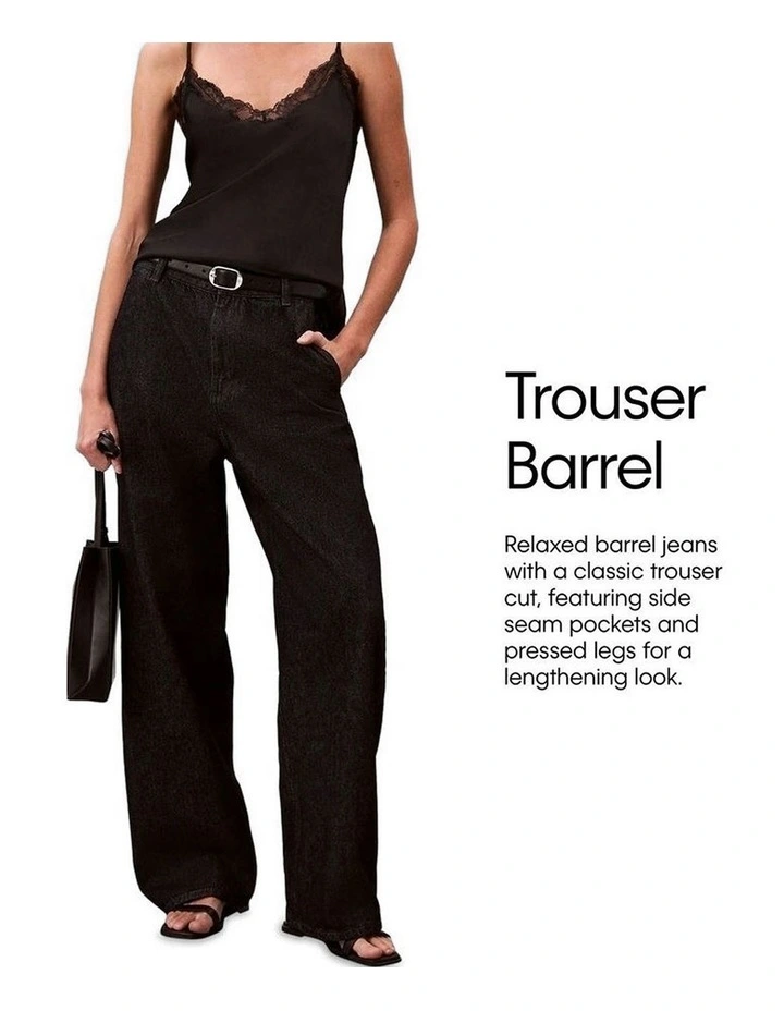 Barrel Jeans in Marbled Bone image 7