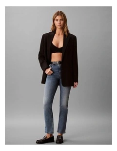 Calvin Klein Jeans High Rise Straight Jeans in Vintage Port