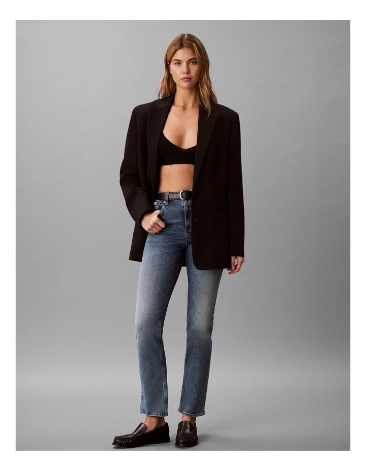 Calvin Klein Jeans High Rise Straight Jeans in Vintage Port image 1