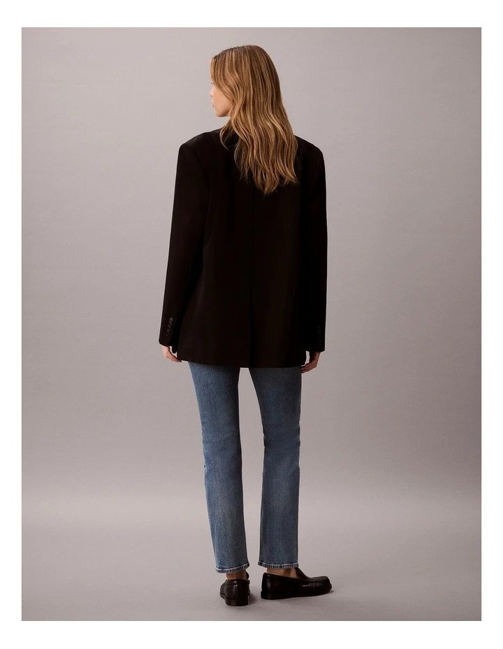 Calvin Klein Jeans High Rise Straight Jeans in Vintage Port image 2