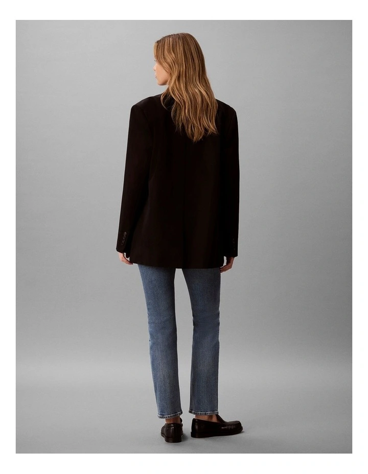 Calvin Klein Jeans High Rise Straight Jeans in Vintage Port image 2