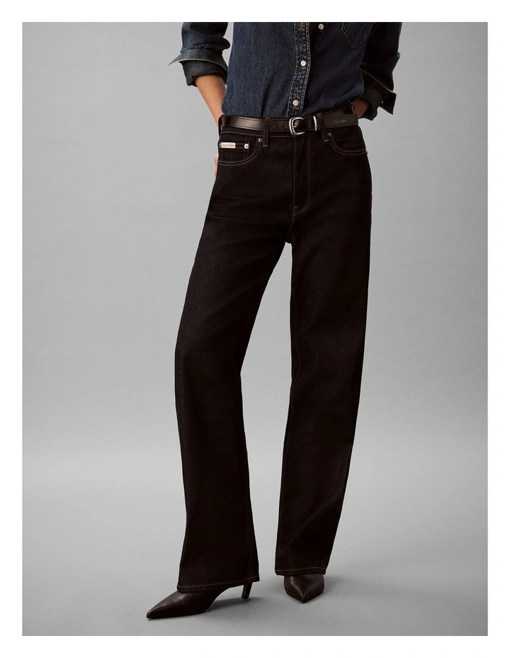 High Rise Loose Jean in Iconic Indigo image 1