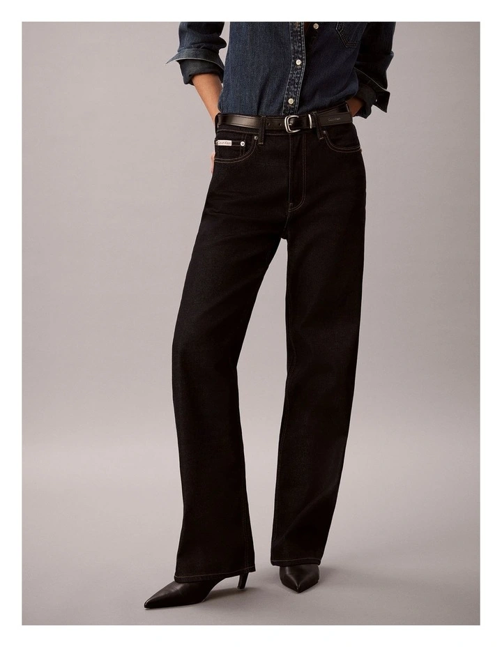 High Rise Loose Jean in Iconic Indigo image 1