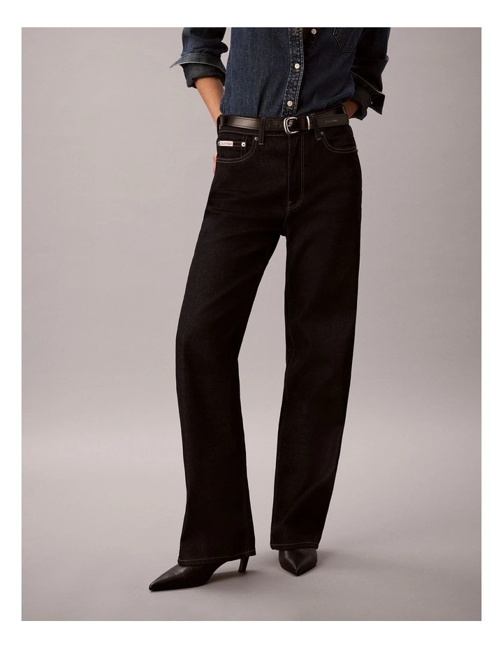 High Rise Loose Jean in Iconic Indigo image 1