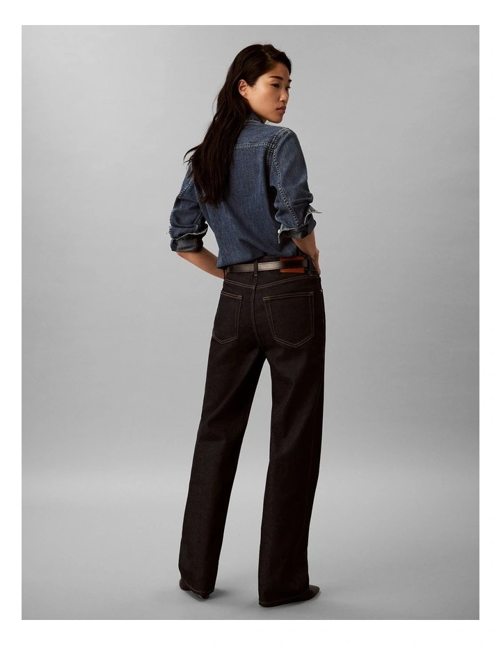 High Rise Loose Jean in Iconic Indigo image 2