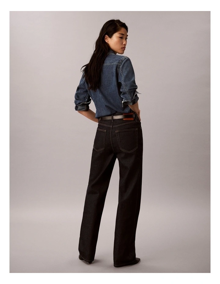 High Rise Loose Jean in Iconic Indigo image 2