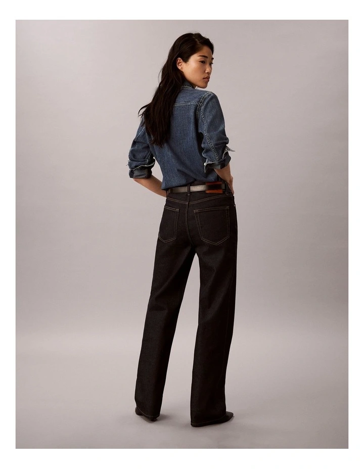 High Rise Loose Jean in Iconic Indigo image 2