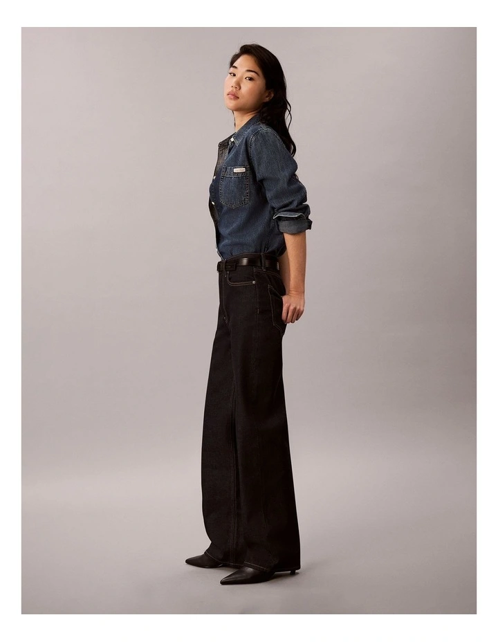 High Rise Loose Jean in Iconic Indigo image 3