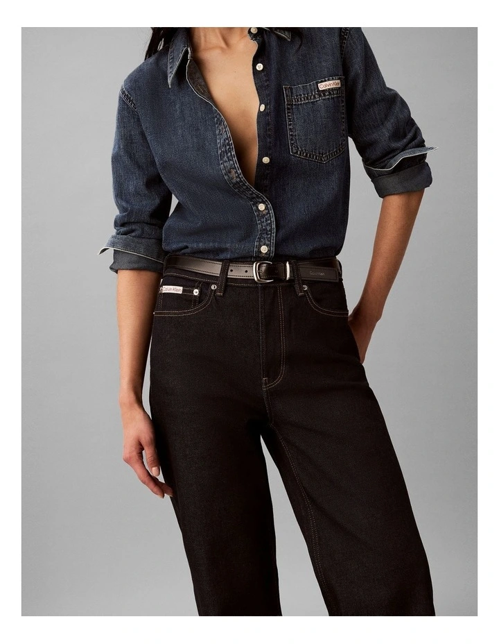 High Rise Loose Jean in Iconic Indigo image 4