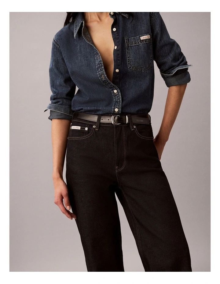 High Rise Loose Jean in Iconic Indigo image 4