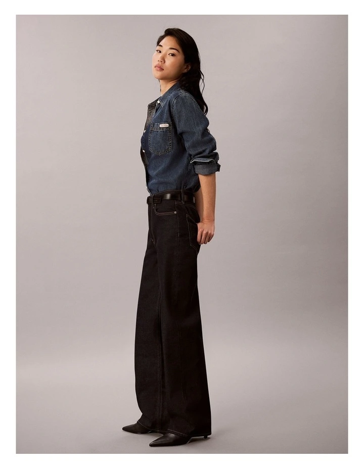 High Rise Loose Jean in Iconic Indigo image 5