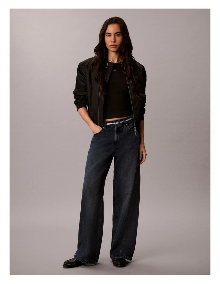 Twisted Low Rise Baggy Jeans in Blue Alaska image 4
