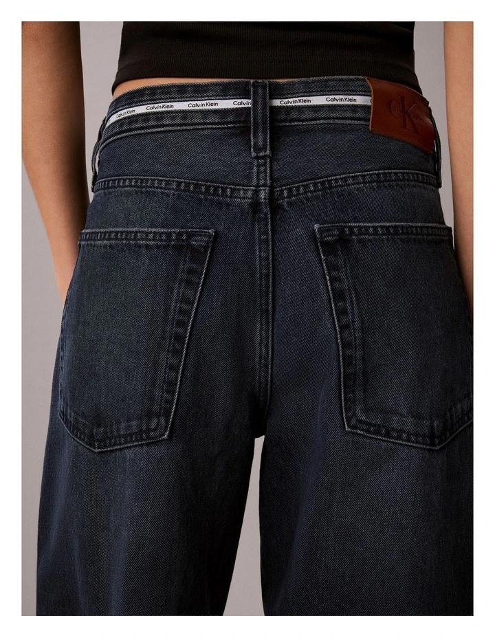 Twisted Low Rise Baggy Jeans in Blue Alaska image 6