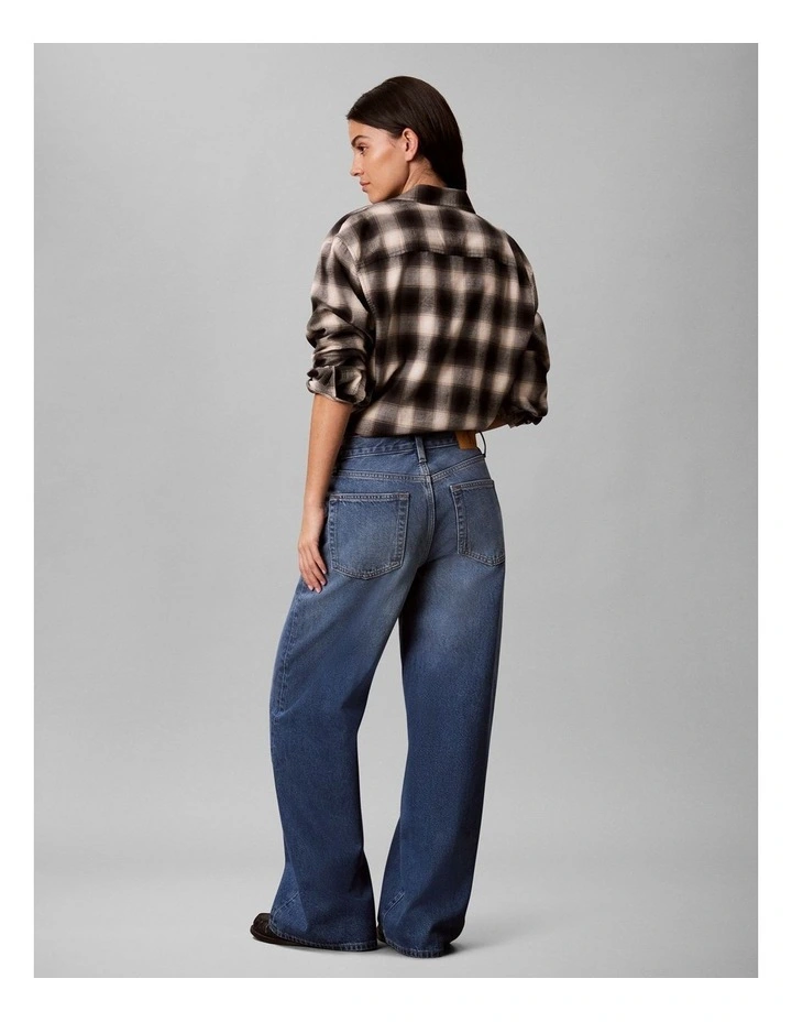 Relaxed Wide Leg Jeans in Indigo Bay image 2