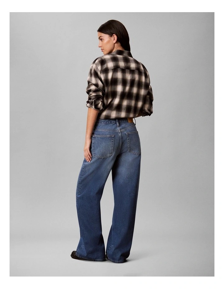 Relaxed Wide Leg Jeans in Indigo Bay image 2