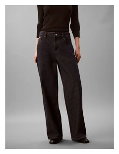 Low Rise Baggy Jeans in Iconic Indigo