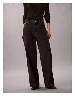 Low Rise Baggy Jeans in Iconic Indigo