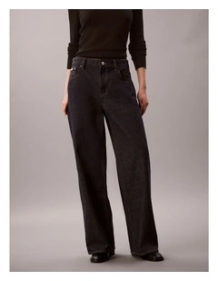 Low Rise Baggy Jeans in Iconic Indigo