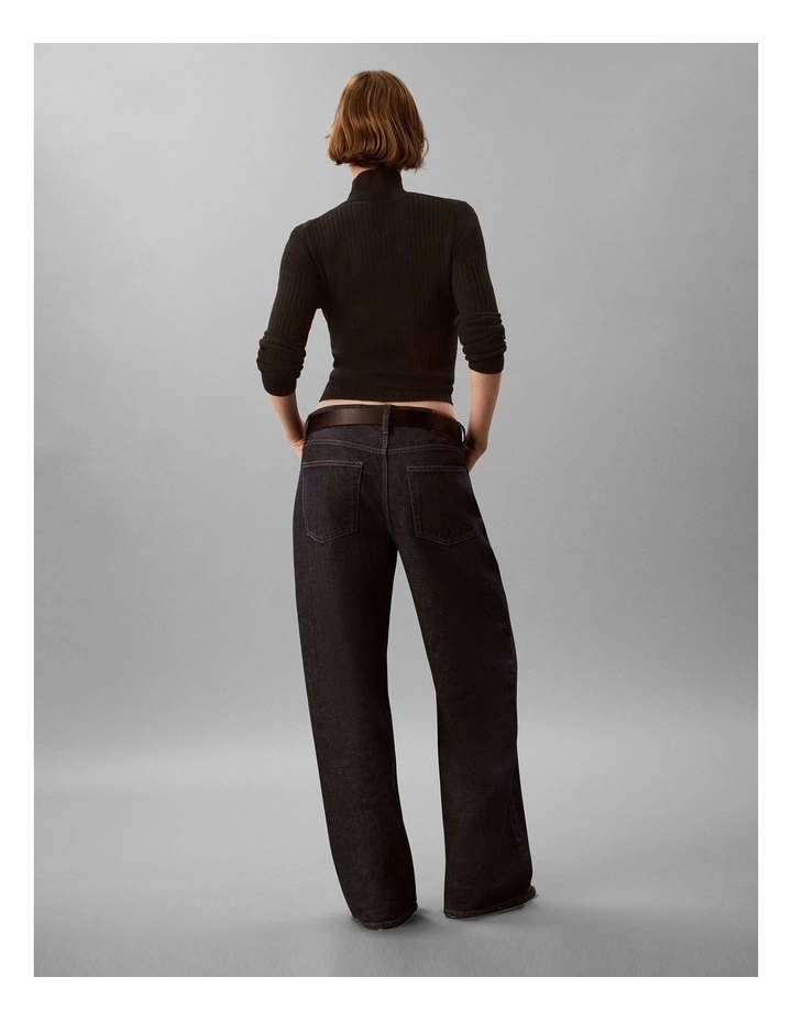 Low Rise Baggy Jeans in Iconic Indigo image 2