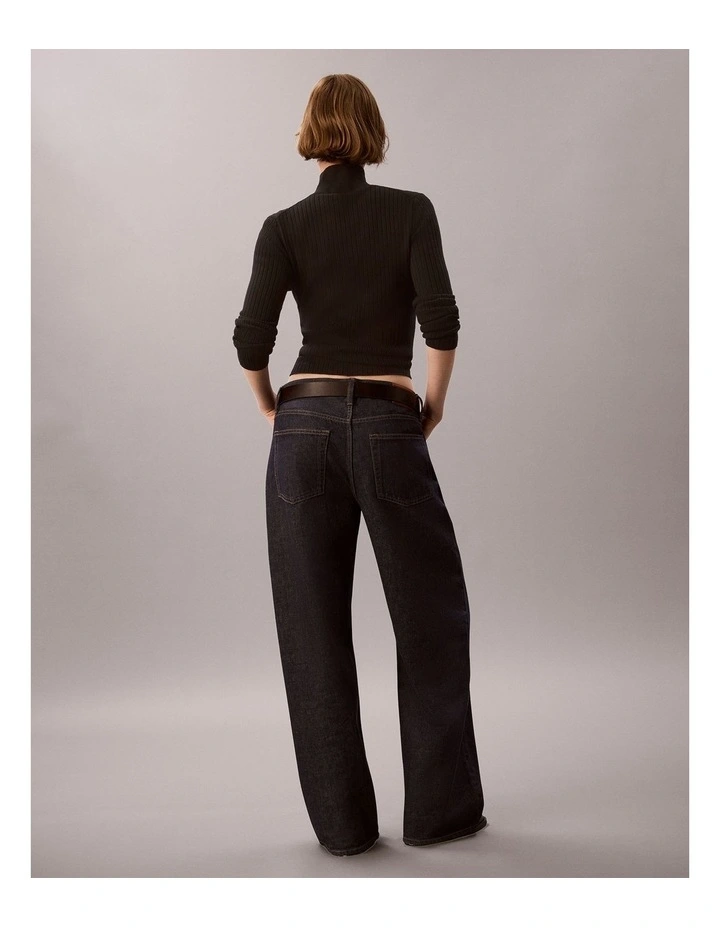 Low Rise Baggy Jeans in Iconic Indigo image 2