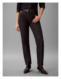 Low Rise Modern Straight Jeans in Iconic Indigo