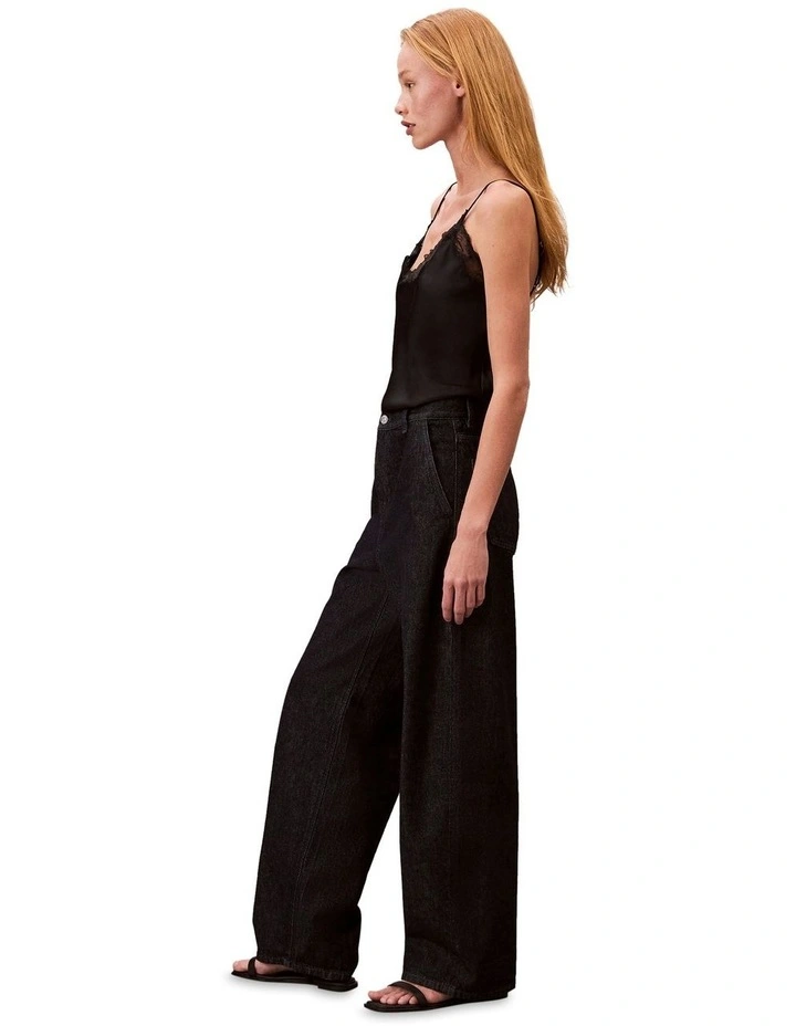 Trouser Barrel in Rinse Indigo image 3