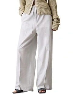 Linen Drawstring Pant in Plein Air