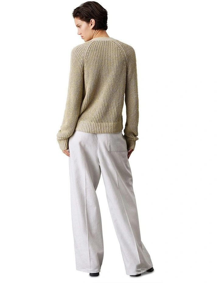 Linen Drawstring Pant in Plein Air image 2